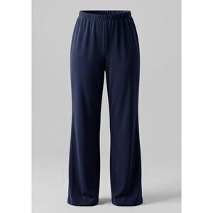 Easywear by Chicos Women’s Size medium short Navy Blue Slinky Dress Pants